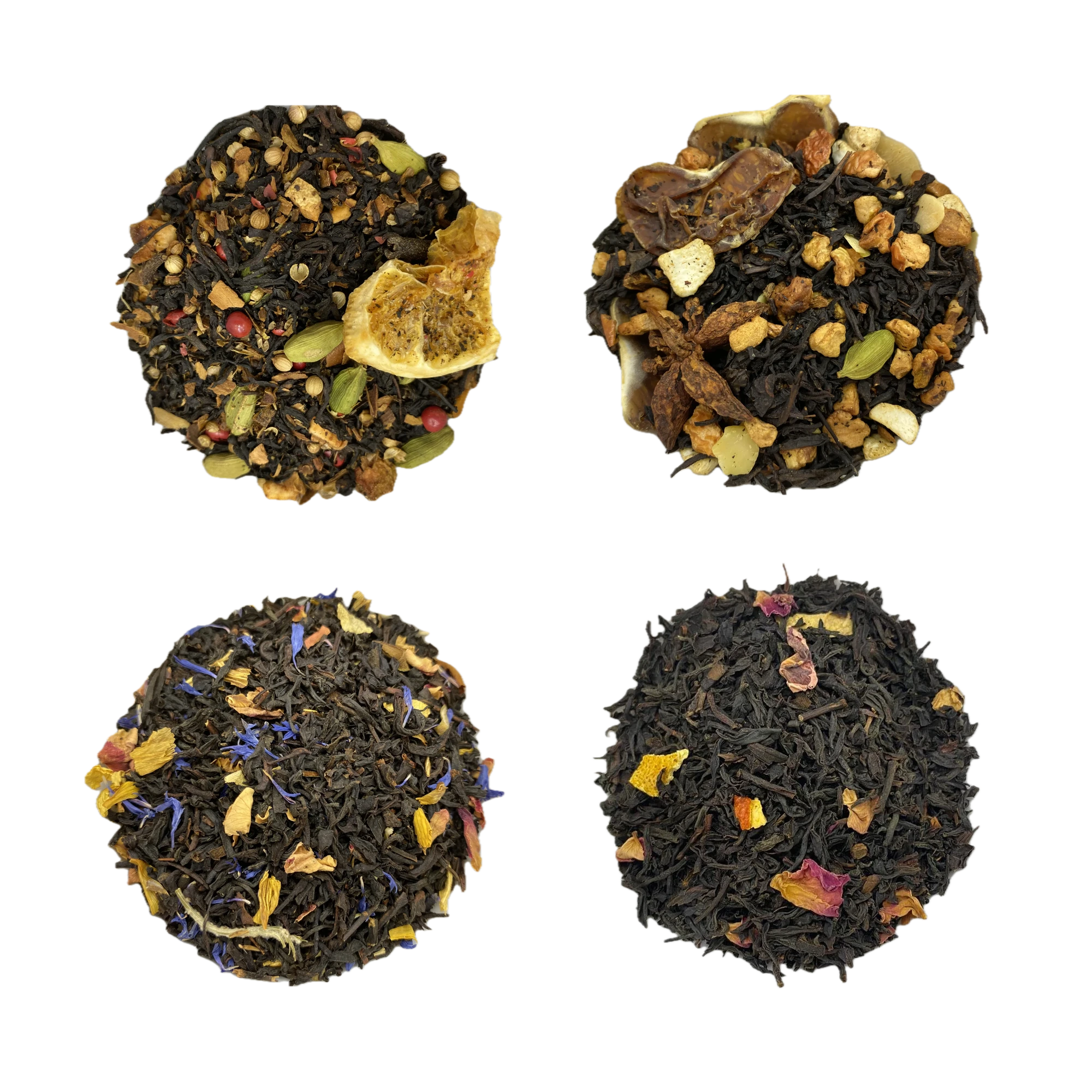Surtido Negro Especiado y Floral · 4 variedades de té e infusiones